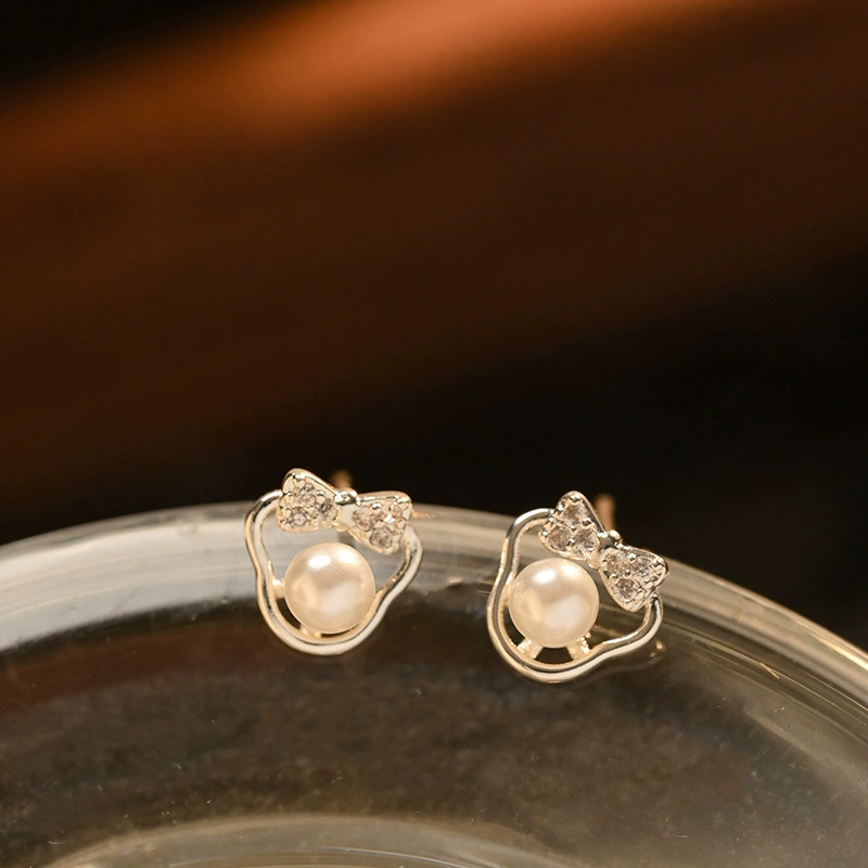 Серебряная игла, модные универсальные серьги из жемчуга, серебро 925 пробы, легкий люксовый стиль, качественный стиль, французский стиль