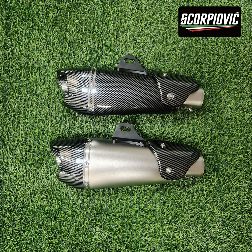 AT2 Conical Hexagon Exhaust Pipe 51MM Universal G310RR NINJA400 GSX250R 921 321R