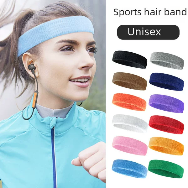 Color Riding Running Fitness Sports Towel Hair Band Dance Trend Antiperspirant Headband Breathable Sweat-absorbent Sweat Guide Band Batch