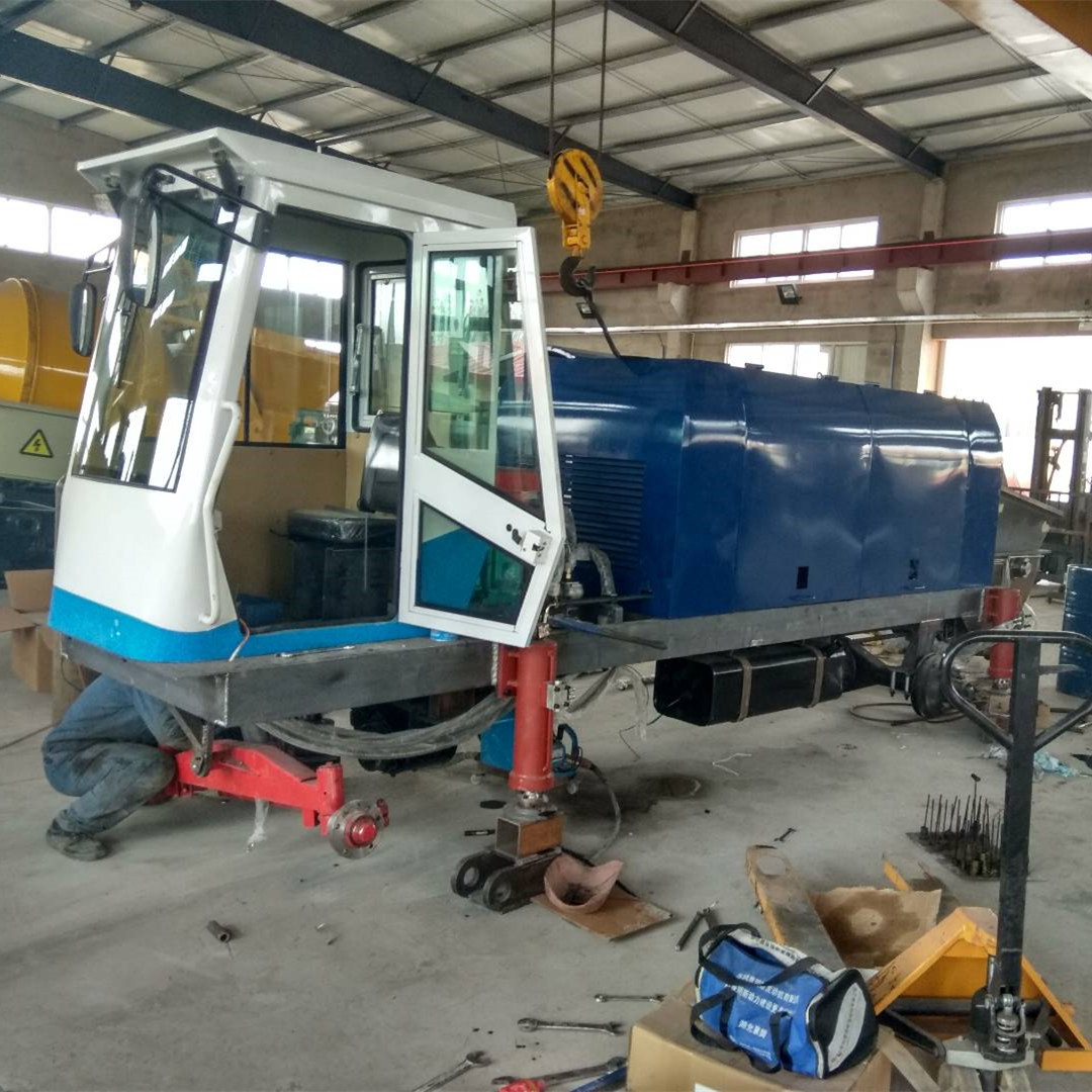 移动式地泵 可以开着走的拖泵 自走式泵 40电动泵