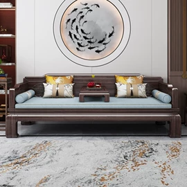 实木沙发;罗汉床;电视柜