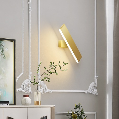 床头壁灯 卧室简约现代led灯具创意可旋转客厅书房墙壁过道墙壁灯