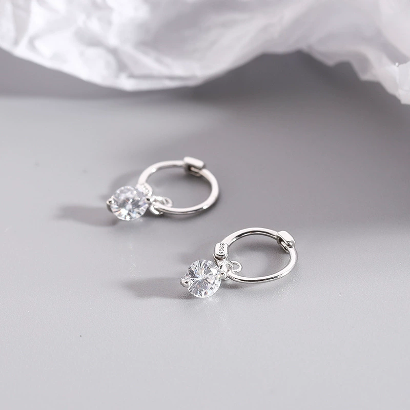 Серьги, модный цирконий, брендовые украшения, серебро 925 пробы