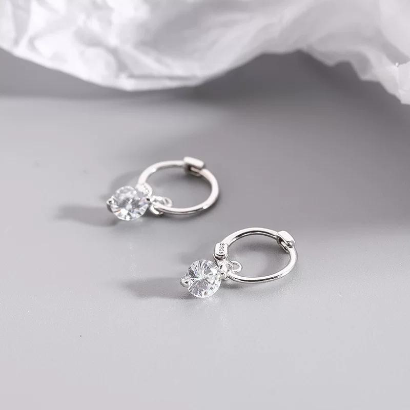Серьги, модный цирконий, брендовые украшения, серебро 925 пробы
