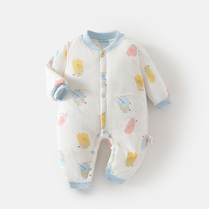 Scarf bear blue (150g quilted)