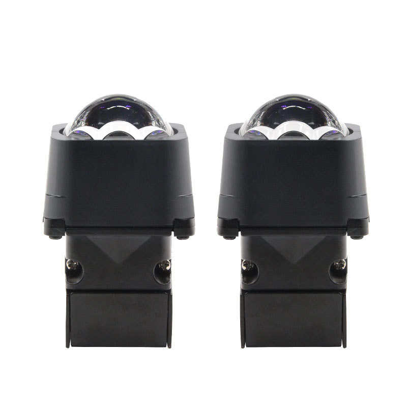 Lente de Faro LEDM01 Popular para Automóviles, Módulo LED de 1.5 Pulgadas, Luz Cuadrada para Automóvil, Lente Decorativa con Matriz Láser 1