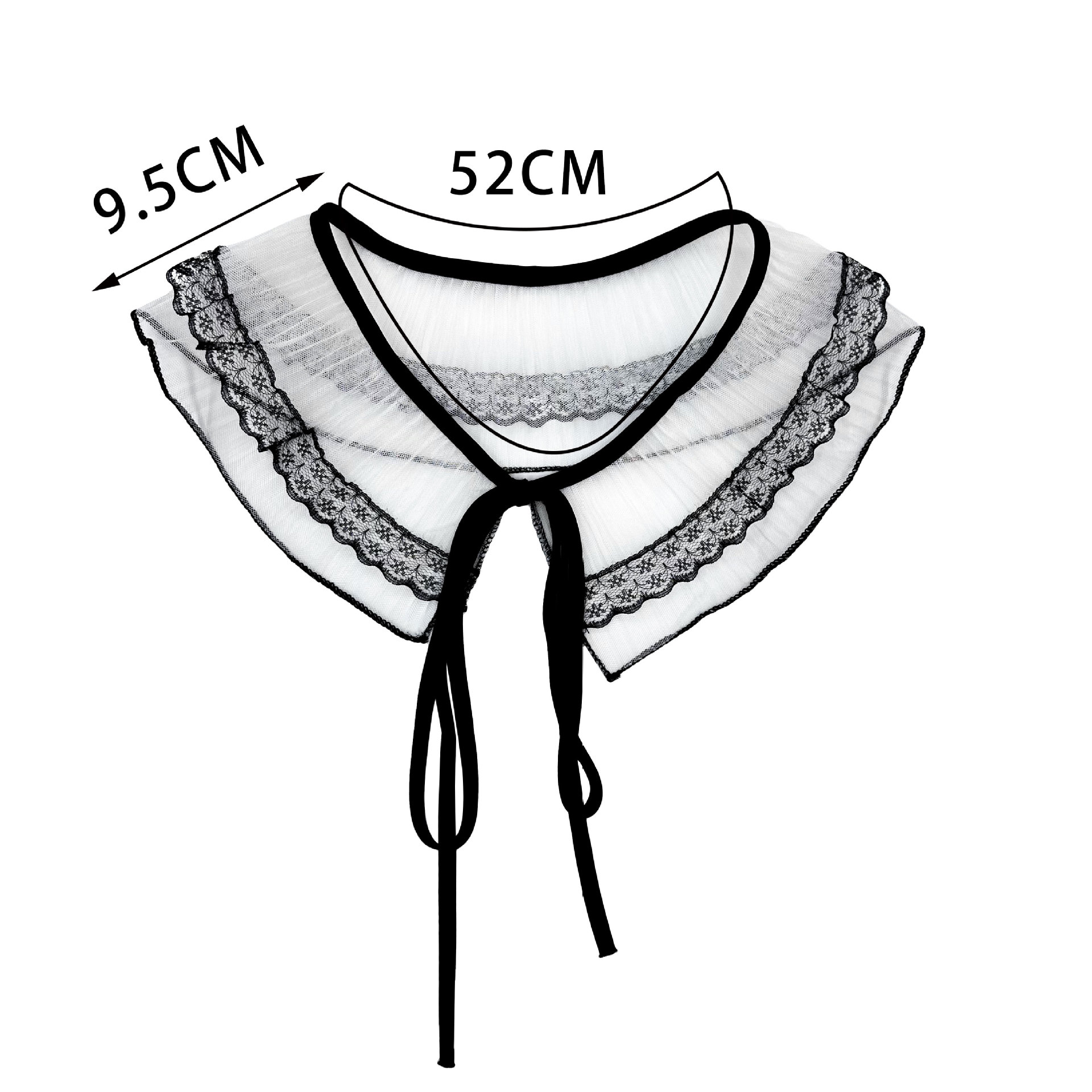 Verano vestido pequeño collar falso chaleco niño collar de encaje decoración multifuncional collar arco collar lazo image 5