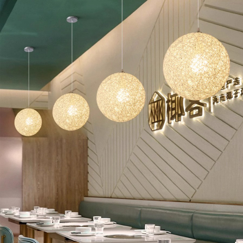 Creative Personality Art Chandelier Rattan Art Chinese Style Tea Art Lamp Hemp Ball Chandelier Rattan Spherical Store Commercial Lamp Vintage Creative Personality Art Chandelier Rattan Art Chinese Style Tea Art Lamp Hemp Ball Chandelier Rattan Spherical Store Commercial Lamp Vintage