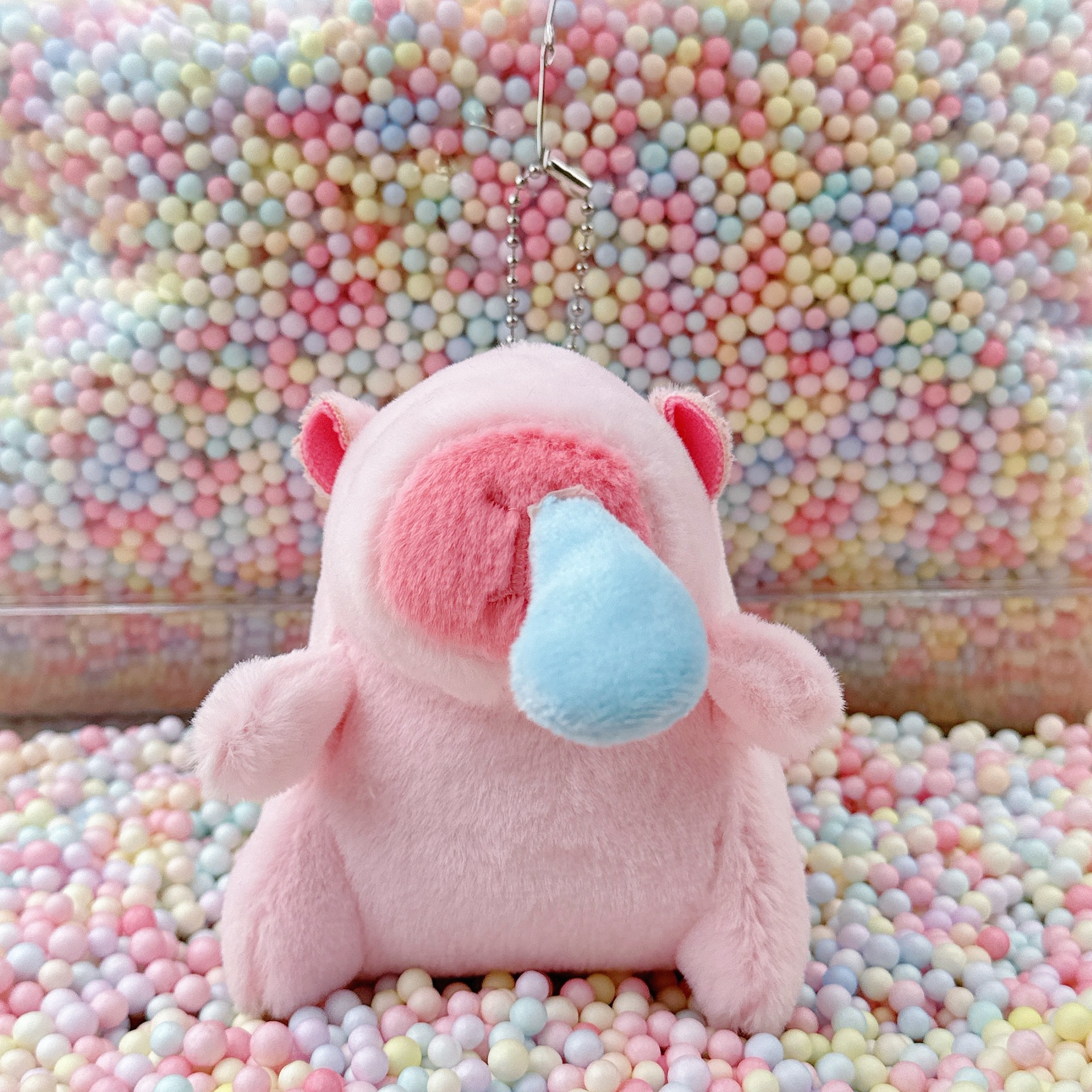 콧물 핑크 카피발라 + 비즈체인