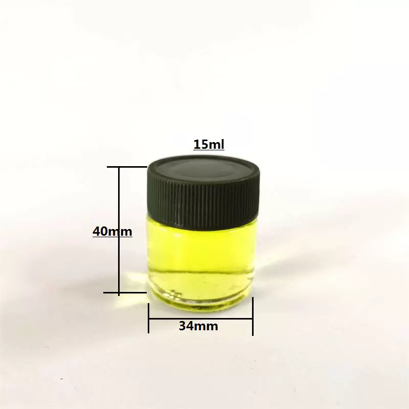 供应15ml圆形溜缝补胶玻璃瓶含盖一套 模型胶水分装瓶 补漆瓶批发