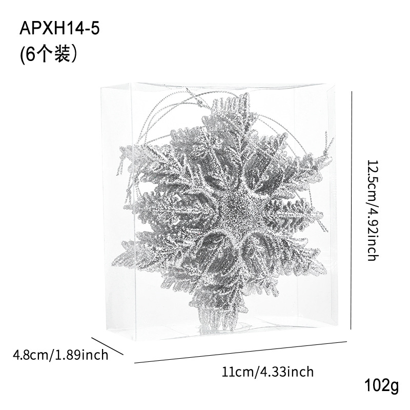 Snowflake plateado / 6 paquetes