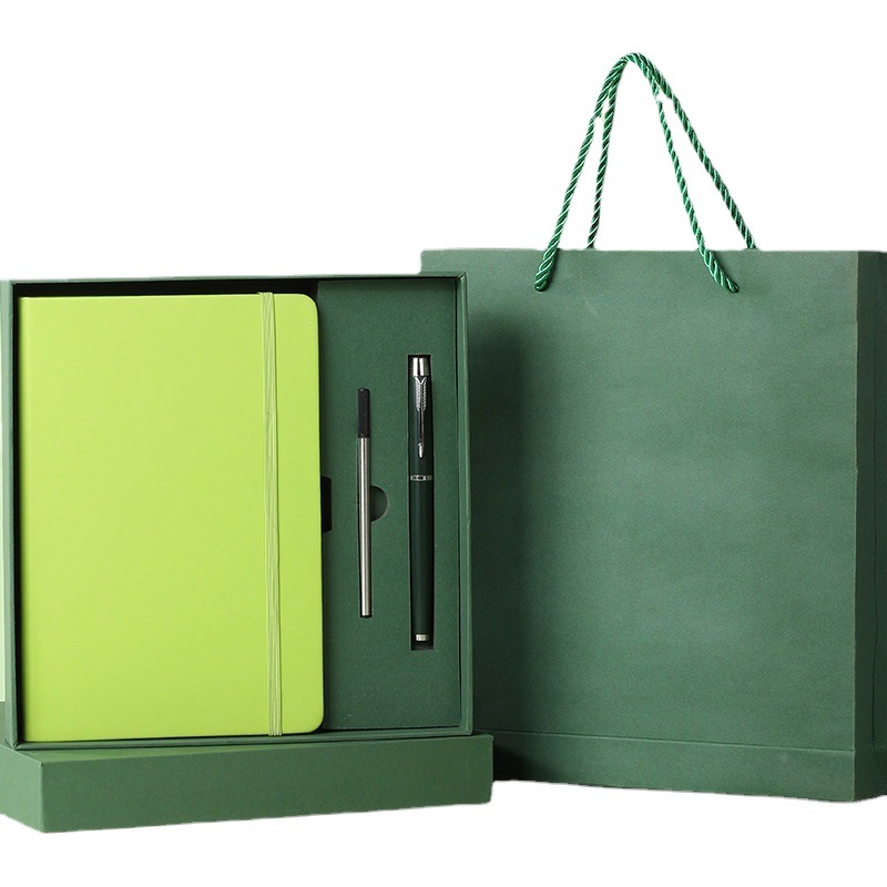Juego de cuaderno transfronterizo caja de regalo acompañante comercial personalizado a5 cuaderno de oficina de alto valor al por mayor