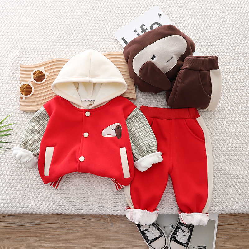 Cappotto da baseball Cappello da bambino Set da due pezzi per ragazze Primavera e Nuovo Autunno Bambini_voghion.com