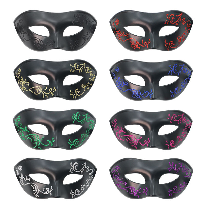 Ventas calientes de máscaras para adultos fiesta de baile Zoro de alto nivel máscaras para hombres espectáculo medio cara pintada en chorro hermosa máscara de ojos