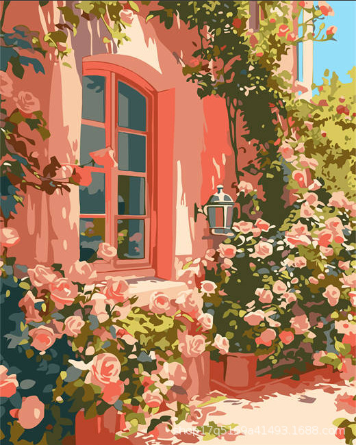 Pintura al óleo digital DIY pintura al óleo hecha a mano para colorear lona núcleo de pintura acrílica serie de estilo explosivo al por mayor y al por menor