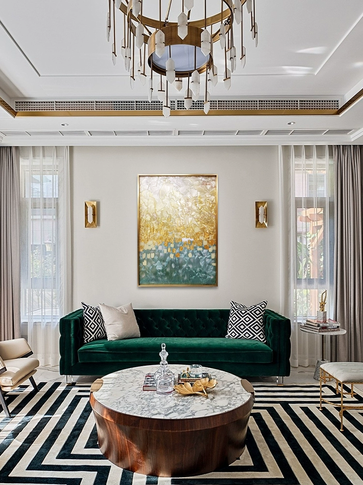 Ruijie enamel painting "Brilliant" modern light luxury home entrance decorative painting high-end abstract art hanging painting