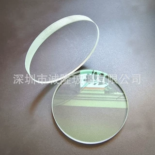 圆状淡绿色AR玻璃 圆状光学钢化玻璃 双面8层夹胶镀膜玻璃工厂
