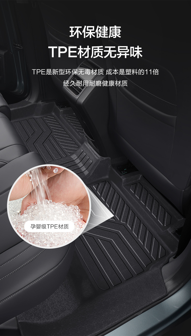 Tpe Car Floor Mats Full Surround Custom-Fit Threshold Mats 2026 New Model Waterproof Eco-Friendly Carpet Floor Mats
