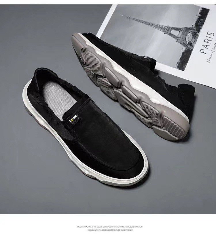 Men's Spring And Summer Breathable Old-style Cloth Shoes, Men's Fashion Trendy Youth Slip-on Versatile Casual Round-toe_vogvips.com