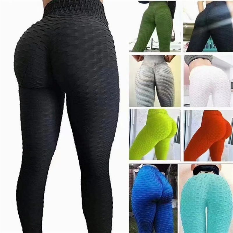 Comercio exterior transfronterizo liquidación de almacenes, mujeres, caderas elásticas, sensación de desnudez, pantalones de fitness de cintura alta, productos de cola de fábrica