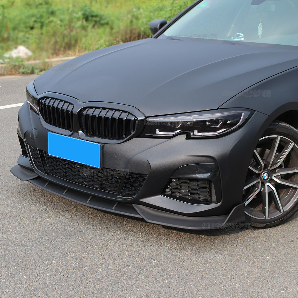 Suitable for 2019-2022 Bmw 3 Series G20 Modified Front Shovel, Front Bumper Surround, Lower Lip Three-Stage Small Surround
