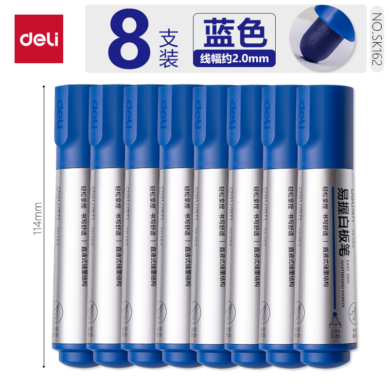 Delit Oil-based Whiteboard lápiz de secado rápido impermeable de gran capacidad sin decoloración lápiz de marca de cabeza gruesa lápiz de cabeza grande tinta de aceite
