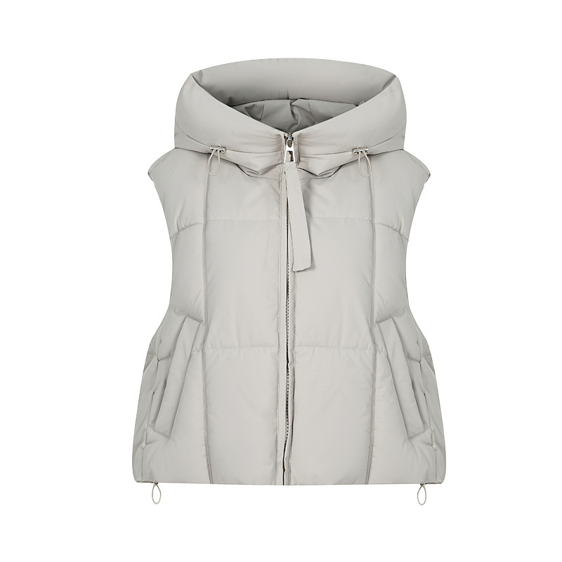 2025 otoño y invierno nuevo chaleco de algodón plumado de mujer comercio exterior corto estilo coreano chaleco suelto chaleco de caballo abrazadera ropa abrigo image 5
