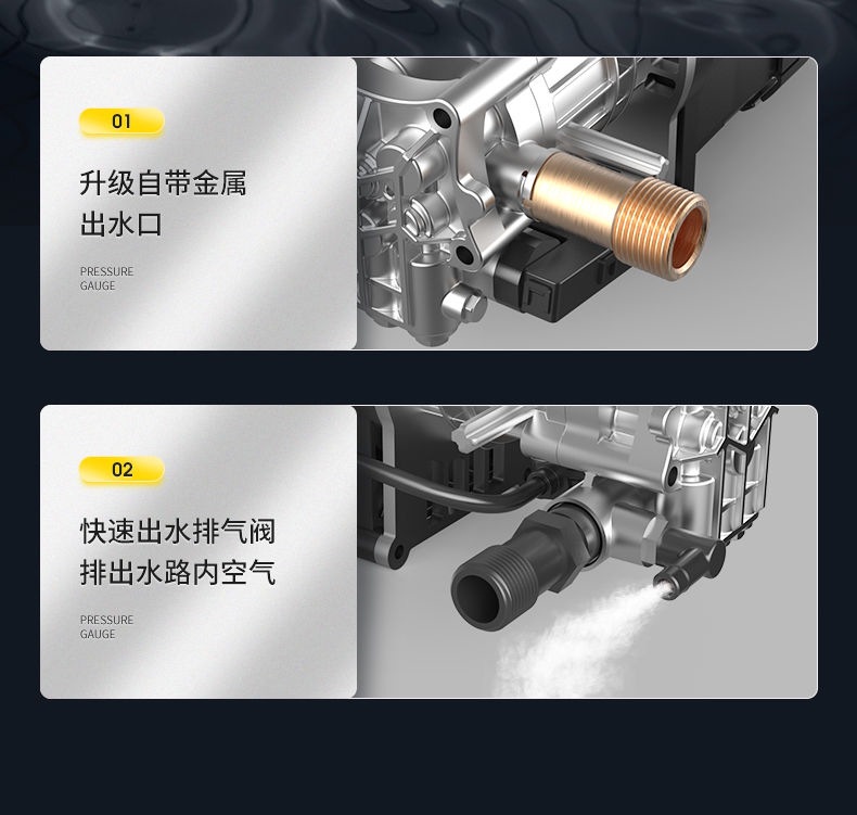Car Wash Artifact High-Pressure Car Washing Machine High-Pressure Water Gun Cleaning Machine 220V Household Commercial Car Wash Water Gun High-Pressure Gun