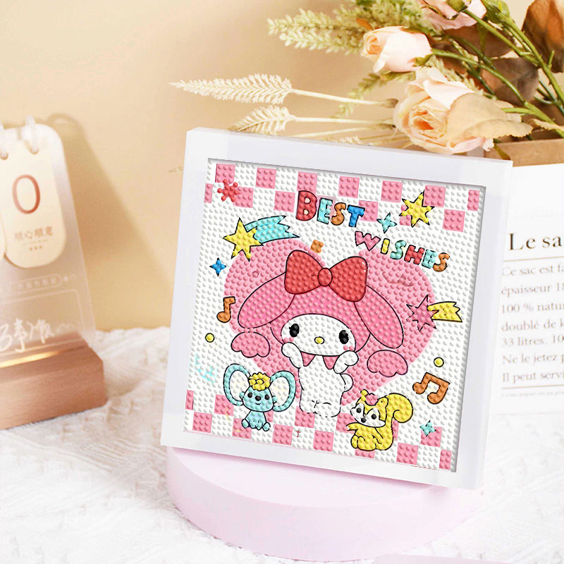 Diamante infantil DIY hecha a mano con material de marco paquete de dibujos animados Sanliou pegatinas de diamante regalo al por mayor pinturas de mampostería