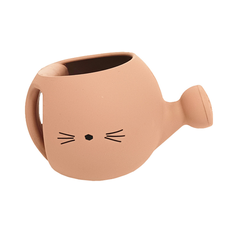 Hervidor de agua multifuncional de silicona con asa, regadera con rociador de agua para niños, juguete interactivo para la playa para padres e hijos, rociador para bañera