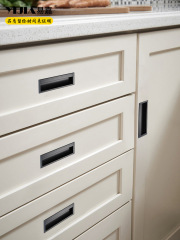 Inlaid cabinet drawer concealed handles, built-in sliding door pulls, flush-mounted wardrobe door latches, and invisible pull knobs