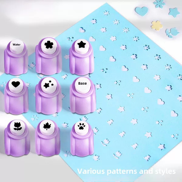 Can get excellent embossing five-pointed star love cute pattern hole punch children's manual small diy printing machine