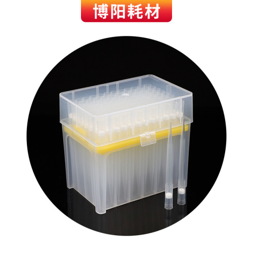 Test tube filter tips, transparent, pipette tip, consumables, filter tip, box