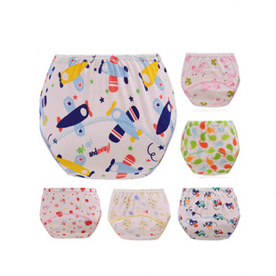 Baby's Full Print Study Pants Baby's Bread Pants Children's Diaper Pants Training Pants Newborn's Printed Diaper Pants Lappers