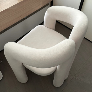 Internet Celebrity Cream Style Home Makeup Chair, Dressing Stool, Nail Salon Chair, Simple Bedroom Single Leisure Chair