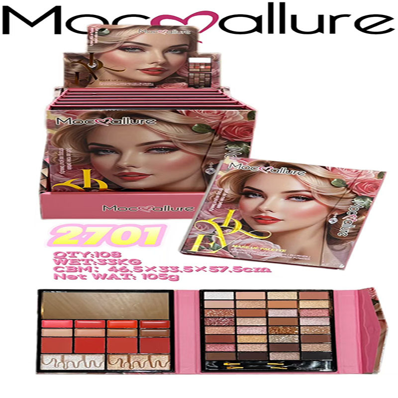 Mocoallure nueva sombra de ojos transfronteriza de comercio exterior blush de alto brillo set de maquillaje de papel unicornio set