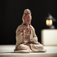 新中式陶瓷观音菩萨佛像摆件禅意家居客厅玄关装饰品摆设家用供奉