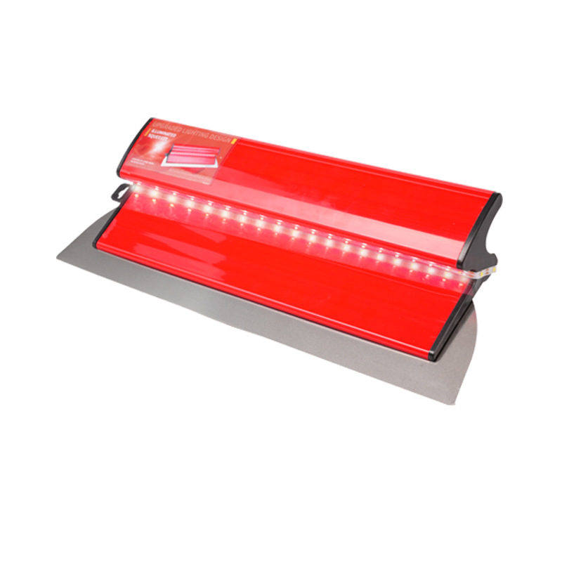 Lámpara LED con cuchilla extraíble, engrosamiento y nivelación, esquina de pared, herramienta de pintura de raspado gris, raspador de masilla de iluminación