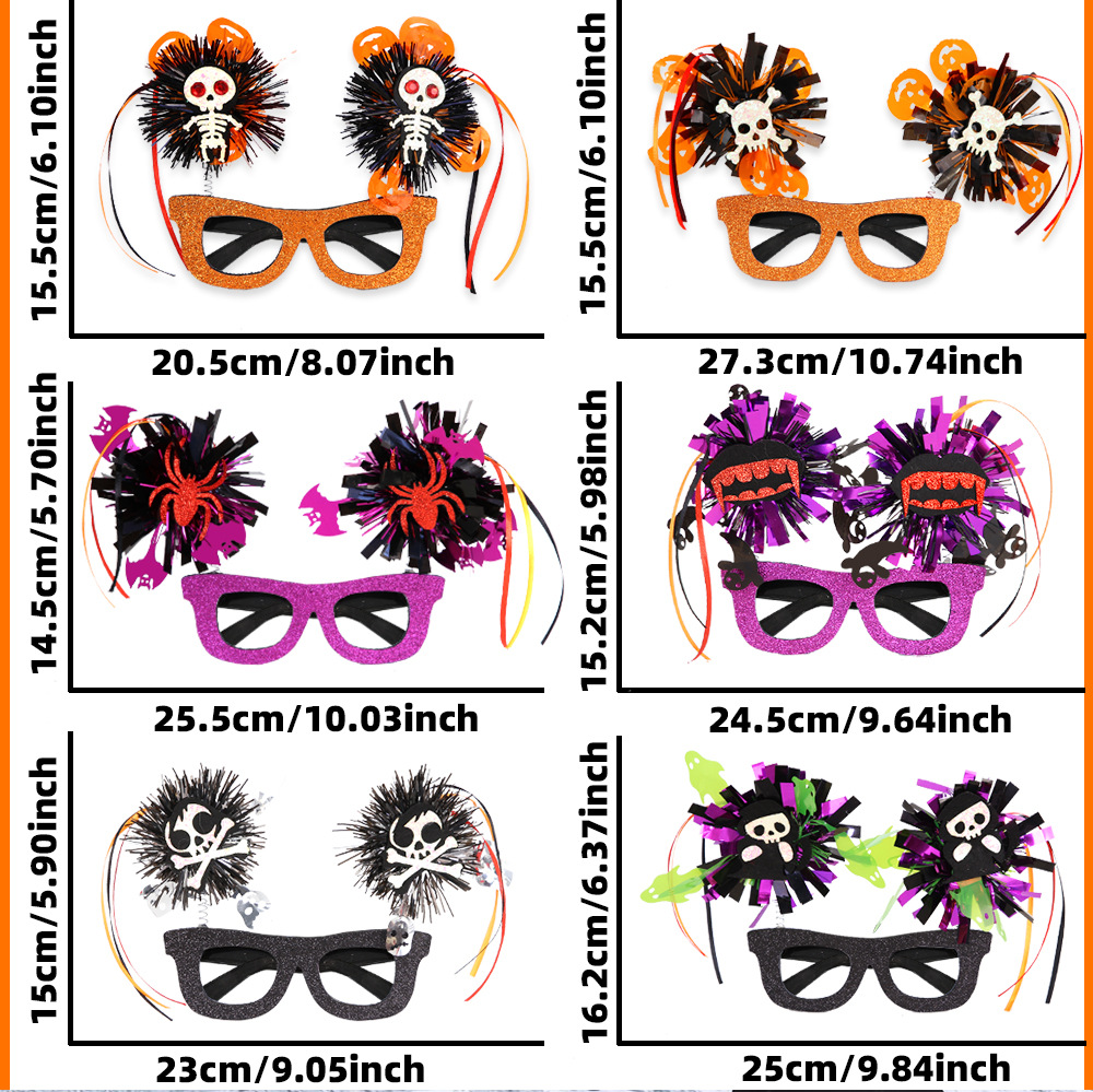 Nuevas gafas de Halloween transfronterizas gafas de bolas de color Bo Bo