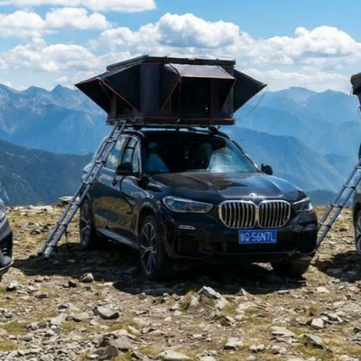 Hard-Top Folding Tent for Outdoor Equipment, Camping, Mountain Camping, Uv Protection, with Moisture-Proof Condensation Pad (Avtomobil dam çadırları)