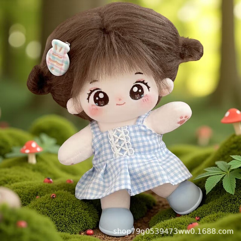 Cotton Doll Girl 20cm Girl Clothes Authentic Super Cute Stuffed Doll 20cm Doll Clothes Changeable Doll