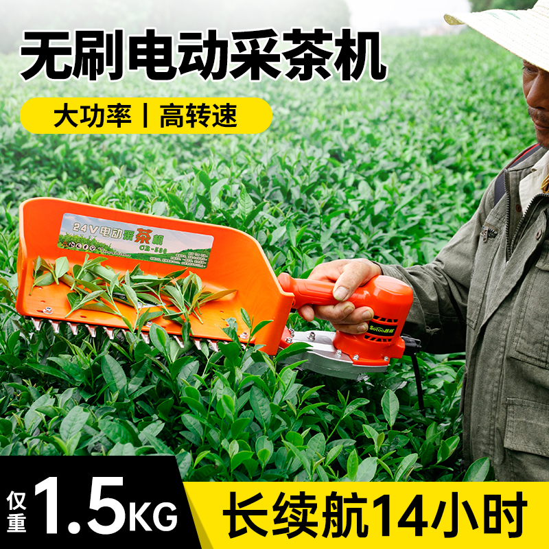 无刷电动采茶机充电式单人小型茶叶采剪修剪茶树机锂电绿篱机