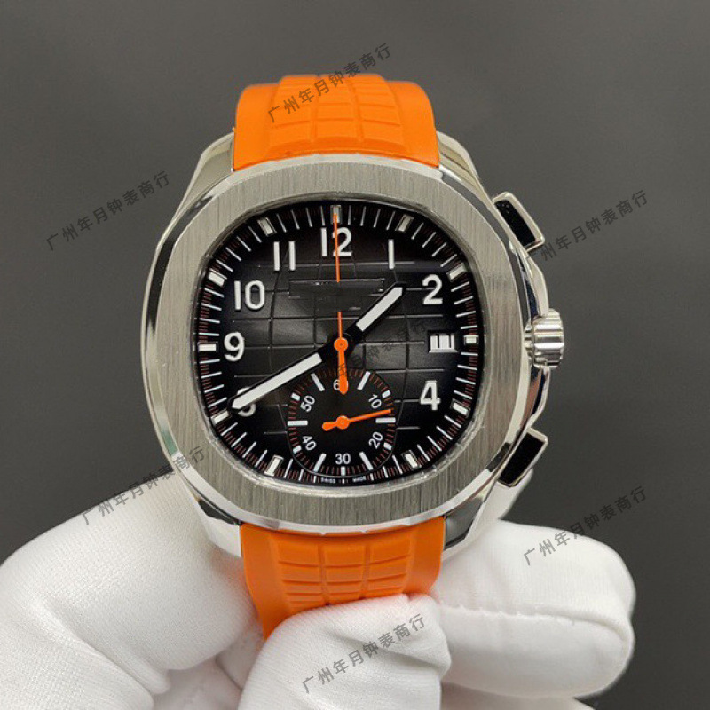 3K Factory Om Factory Pp Nautilus Series Grenade 5968 Four-Pin Sports Luminous Fully Automatic Mechanical Men's Watch