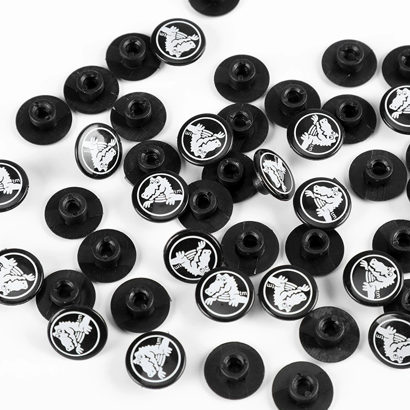 Аксессуары для шнурков для пещер Черные EVA пластиковые пряжки