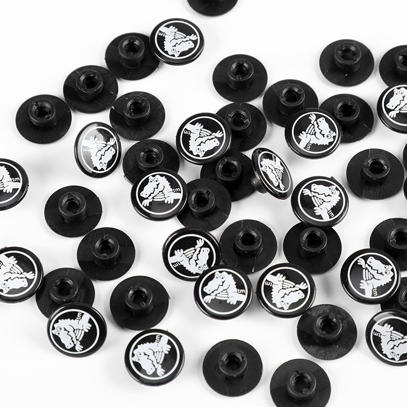 Hole Shoes Shoelace Accessories Black EVA Plastic Buckle Garden Shoes Drop Plastic Shoes Flower Buckle in stock