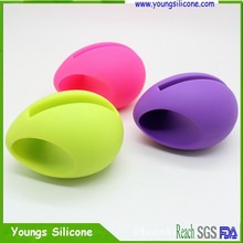 现模供应鸡蛋手机支架通用号角喇叭硅胶手机座手机扩音器