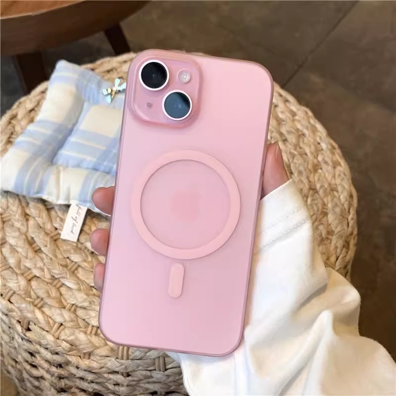 PC肤感磁吸适用iPhone17手机壳超薄冰雾磨砂透明苹果16防摔保护套|undefined