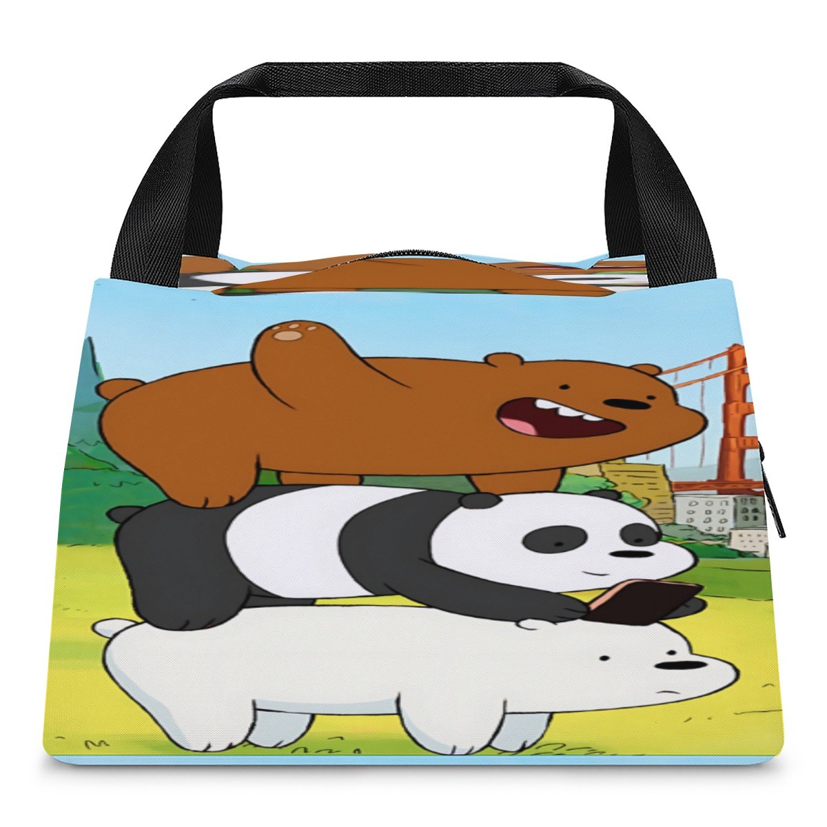 堆叠的熊冷藏袋、保温午餐袋午餐包，容量大重量清品质高