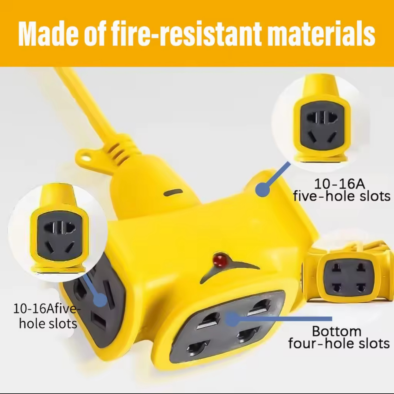 Fabricante de suministro de asiento de remolque de tierra tipo avión exportación de filipinas Vietnam extensión enchufe de cable de 5 - 40 metros con enchufe de fila