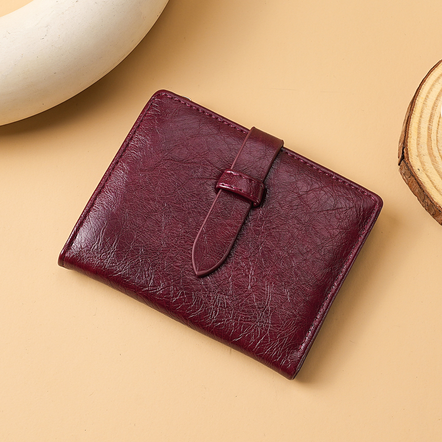 Comercio exterior transfronterizo al por mayor 2025 nueva ciudad simple de color sólido moda PU bolso de cambio bolso de damas corto